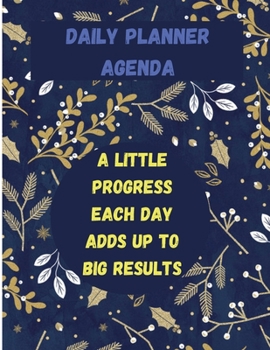 Paperback Daily Planner Agenda: Organizer Productivity Journal, Notes, To Do, Exercise, Floral Notebook Book