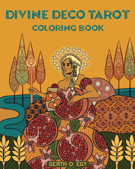 Paperback Divine Deco Tarot Coloring Book