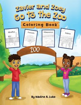 Paperback Zavier and Zoey Go to the Zoo Coloring Book