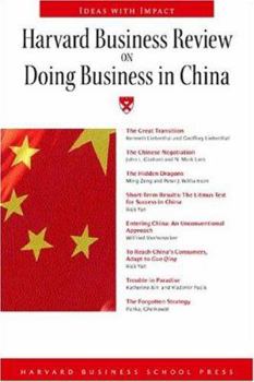 Paperback Harvard Business Review on Doing Business in China Book