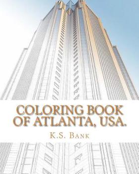 Paperback Coloring Book of Atlanta, USA. Book