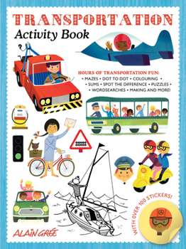 Paperback Transportation Activity Book