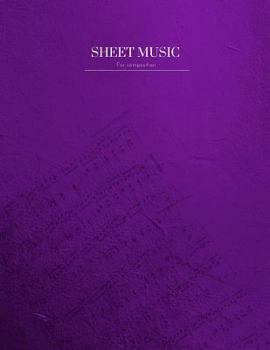 Paperback Sheet Music for Composition: 10 Staves Per Page Book
