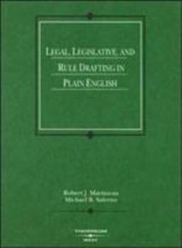 Paperback Drafting Legislative, and Rule Drafting in Plain English Book