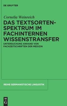 Hardcover Das Textsortenspektrum im fachinternen Wissenstransfer [German] Book