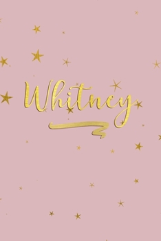 Paperback Whitney: Personalized Journal to Write In - Rose Gold Line Journal Book