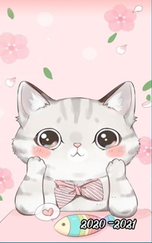 Paperback Cute Little Kitten Two-Year Monthly Pocket Planner with Phone Book, Password Log and Notebook 2020 - 2021 Book