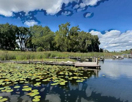 A BIG Canvas For - Whatever You Want - 11x8 - #3 (Midwestern Private Lake) : Plain Pages Inside