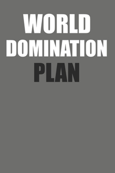 Paperback World Domination Plan: Notebook College Ruled Lined Book