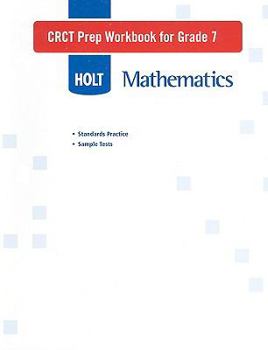 Paperback Holt Mathematics CRCT Prep Workbook for Grade 7 Book