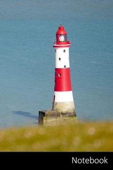 Notebook: Phare, Eau, Lac, Rouge Carnet / Journal / Livre d'écriture / Calepin / Agenda / Notes - 6 x 9 pouces (15,24 x 22,86 cm), 110 pages, surface brillante.