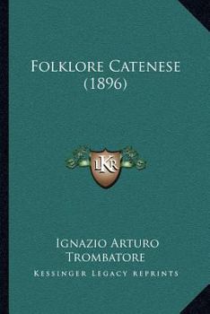 Paperback Folklore Catenese (1896) [Italian] Book