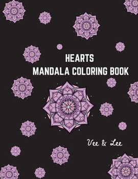 Paperback Easy Heart Mandalas Coloring Book
