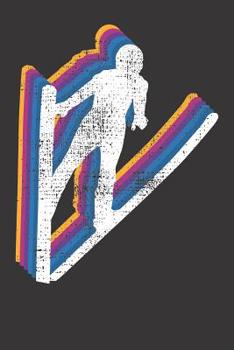 Paperback Notebook: Dot Grid Dotted 6x9 120 Pages Ski Jumping Skiing Jump Hill Skier Cool Book