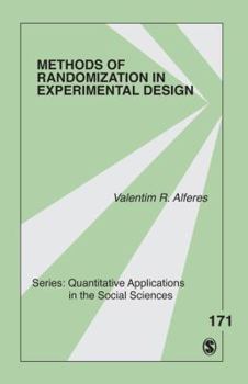 Paperback Methods of Randomization in Experimental Design Book
