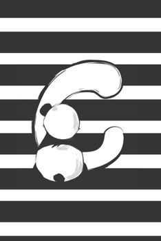 Paperback C: Initial C Monogram Notebook Journal Gift Cute Panda character design Book