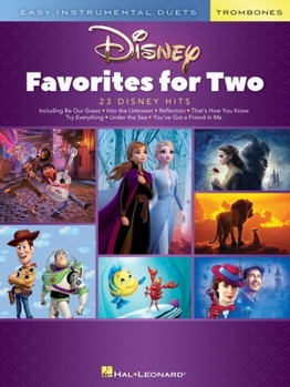 Paperback Disney Favorites for Two: Easy Instrumental Duets - Trombone Edition Book