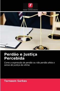 Paperback Perdão e Justiça Percebida [Portuguese] Book