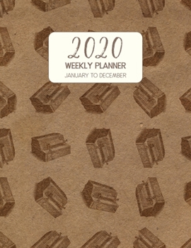 2020 Weekly Planner January to December: Dated Diary With To Do Notes & Inspirational Quotes - Roller Organs (Vintage Music Calendar Planners)