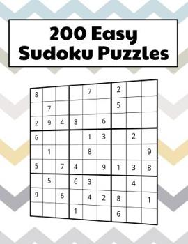 Paperback 200 Easy Sudoku Puzzles [Large Print] Book