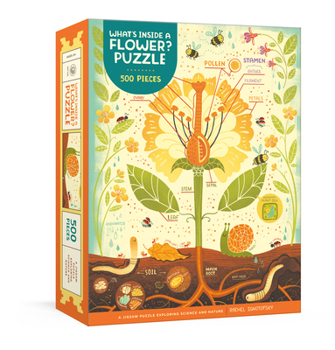 Game What's Inside a Flower? Puzzle: Exploring Science and Nature 500-Piece Jigsaw Puzzle Jigsaw Puzzles for Adults and Jigsaw Puzzles for Kids Book