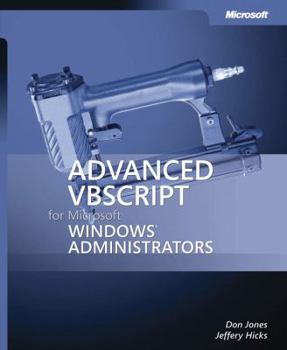 Paperback Advanced VBScript for Microsofta Windowsa Administrators Book
