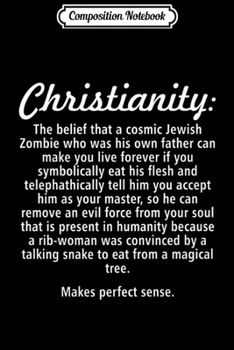 Composition Notebook: SLIM FIT Religion Satire Christianity Atheist Agnostic Doubt Journal/Notebook Blank Lined Ruled 6x9 100 Pages