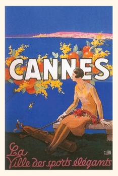 Paperback Vintage Journal Cannes Travel Poster Book