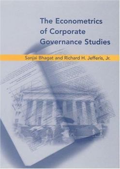 Paperback The Econometrics of Corporate Governance Studies Book