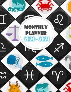 Paperback 2020 - 2021 Monthly Planner: 24 Months Calendar Planner with Holiday: Two Year Monthly Planner: Size 8.5x11 Book