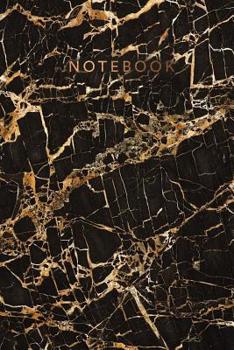 Notebook: Beautiful black marble ? Personal notes ? Daily diary ? Office supplies |  6 x 9 - Regular size notebook | 120 pages | College ruled (Black marbles small)