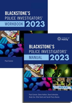 Paperback Blackstone's Police Investigators Manual and Workbook 2023 Book