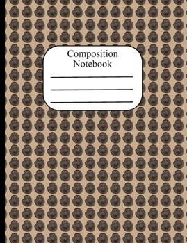 Composition Notebook: Orangutan Polka Dot Wide Ruled Composition Book - 120 Pages - 60 Sheets