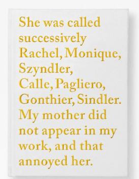 Hardcover Sophie Calle: Rachel Monique Book