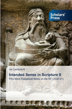 Paperback Intended Sense in Scripture II Book