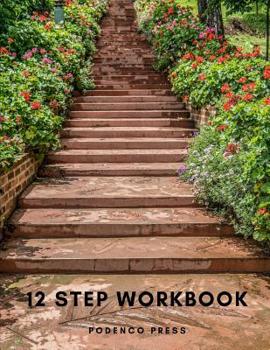 Paperback 12 Step Workbook: Step Workbook with questions and prompts, space for gratitude list and journaling Book