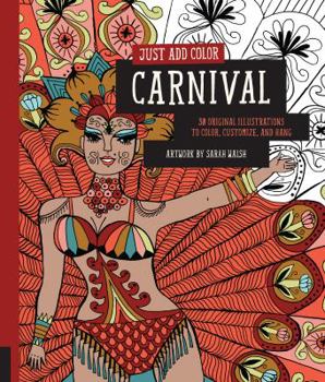 Paperback Carnival: 30 Original Illustrations to Color, Customize, and Hang Book