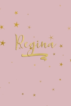 Paperback Regina: Personalized Journal to Write In - Rose Gold Line Journal Book