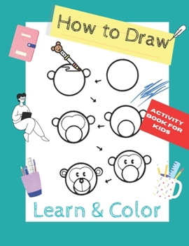 Paperback How to Draw Animals A Step-by-Step: Gifts for kids Easy Draw Pages For animal lovers Book