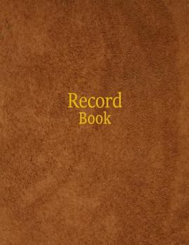 Paperback Record Book: 4 Column Ledger Book