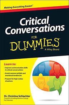 Paperback Critical Conversations For Dummies Book