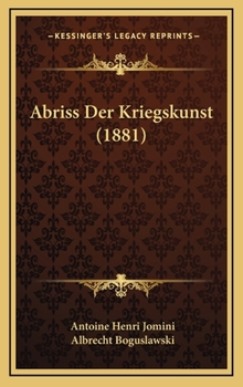 Hardcover Abriss Der Kriegskunst (1881) [German] Book