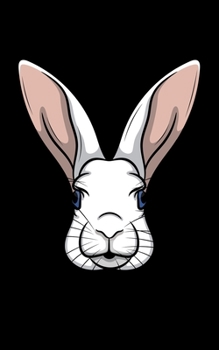 Sketchbook: Rabbit Head Illustration - 100 Isometric Sketch Book With Graph Paper Pages - Soft Cover - Small Size - 5 x 8 inch