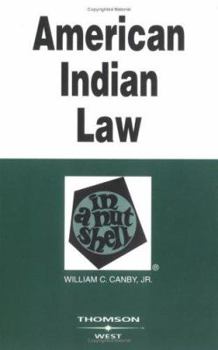 Paperback American Indian Law in a Nutshell Book