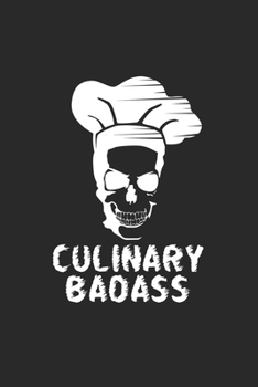 Paperback Culinary badass: 6x9 Cooking - blank with numbers paper - notebook - notes Book