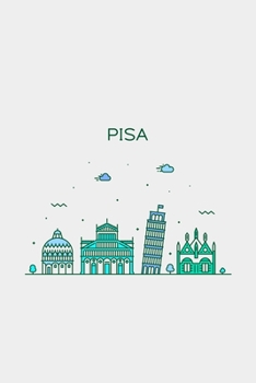 Paperback Pisa Minimalist Travel Notebook [Lined] [6x9] [110 pages] Book