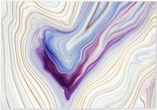 Hardcover Note Card Blue Agate Book
