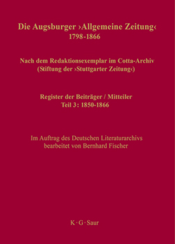 Hardcover Register der Beiträger / Mitteiler [German] Book