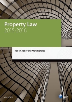 Paperback Property Law 2015-2016 Book