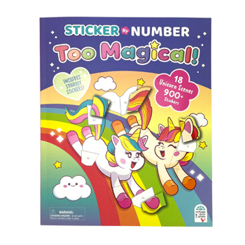 Paperback Sticker by Number Too Magical! Book